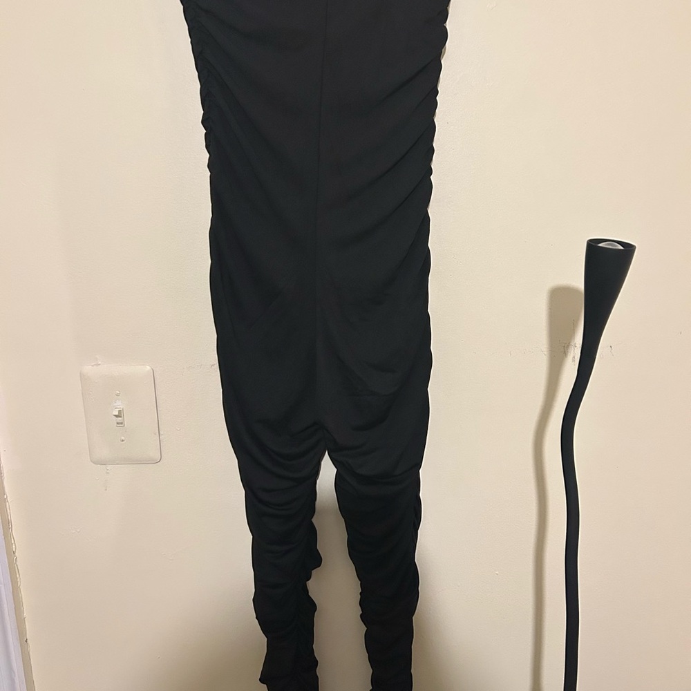 Black Ruched Leggings